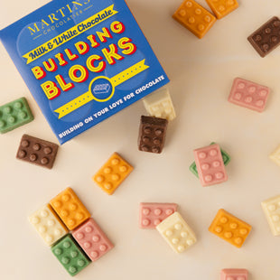 Milk and White Chocolate Building Blocks